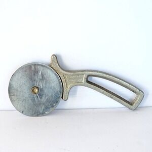 Vintage Progressus Pizza Cutter West Germany Aluminum Pastry Wheel Retro Kitchen